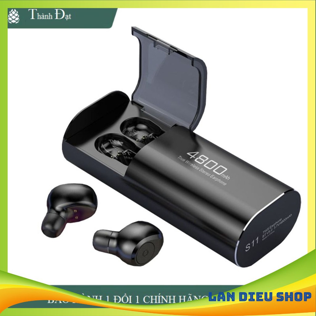 Tai nghe bluetooth chống nước S11 kiếm sạc dự phòng 4800mah landieu