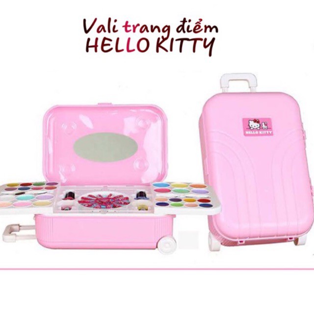 Vali trang điểm thật hello kitty cho bé