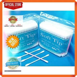 Tăm bông Tai Soft Tip Người Lớn/Trẻ em 100% bông tự nhiên Không chứa hóa chất làm trắng cỡ đầu bông nhỏ
