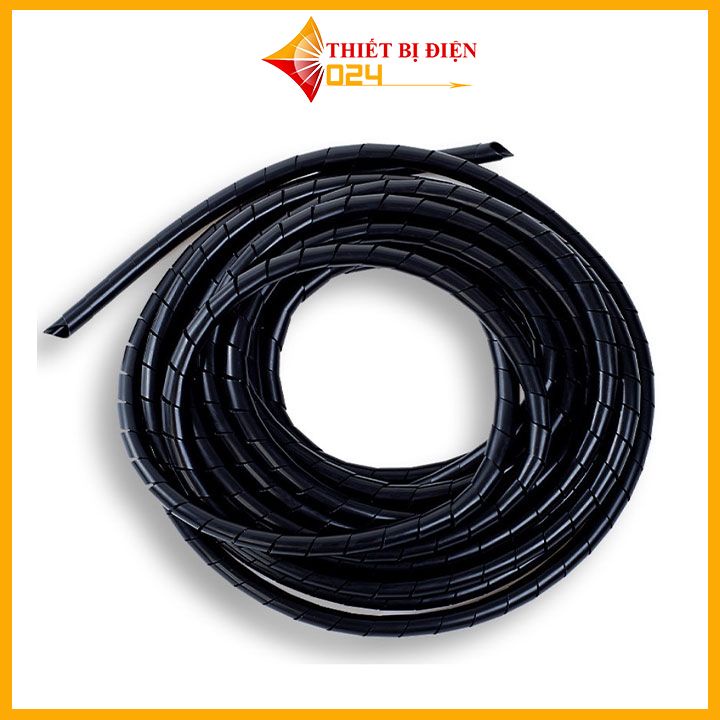 Dây Xoắn nhựa, Ruột Gà Đen - Trắng bảo vệ dây điện,1 mét