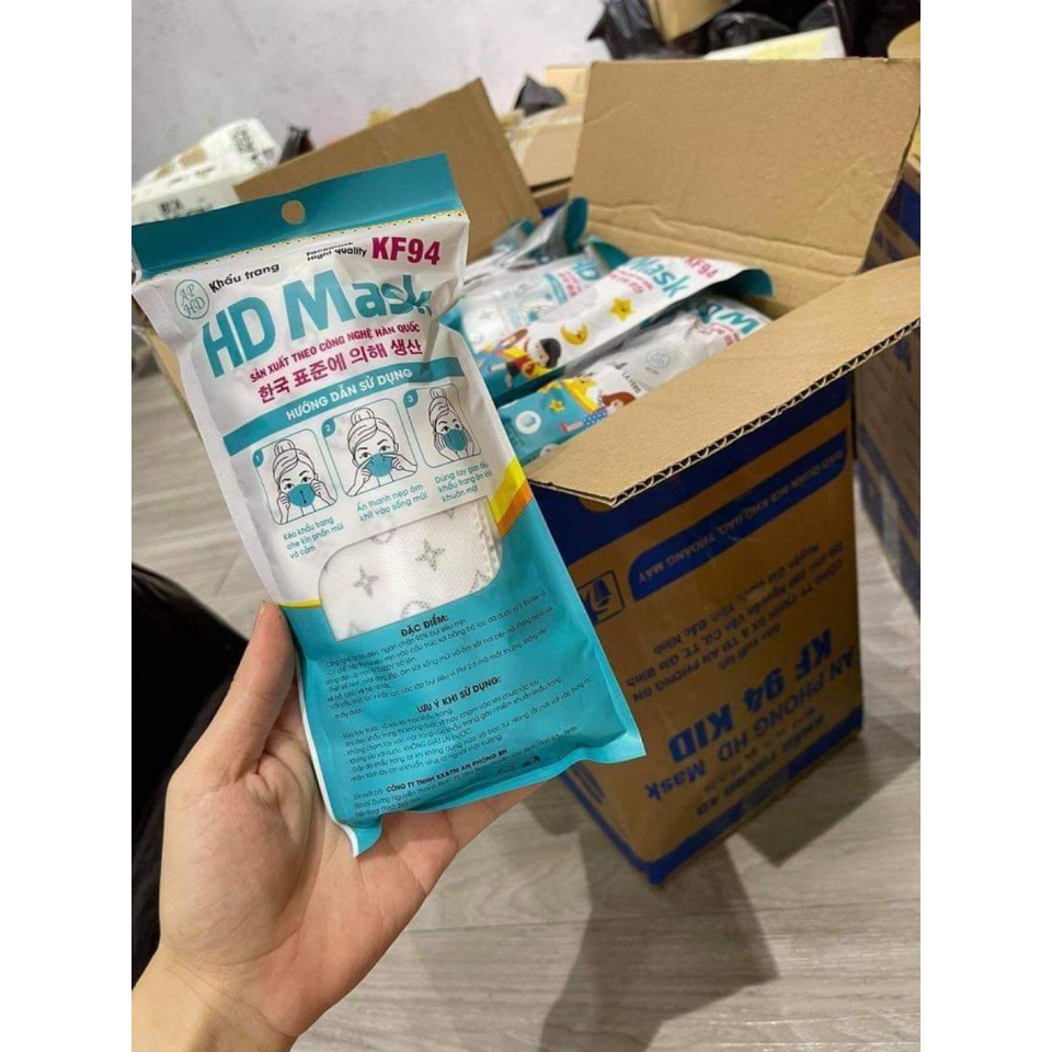 100 khẩu trang 4D KF 94 cho bé | BigBuy360 - bigbuy360.vn