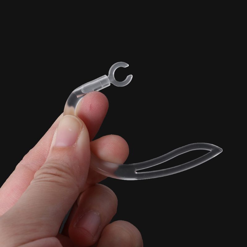 Máy Quay 360 Độ QJ Cầm Tay Tiện Lợi° Móc Tai Nghe Bluetooth Bằng Silicon Mềm Dẻo Trong Suốt