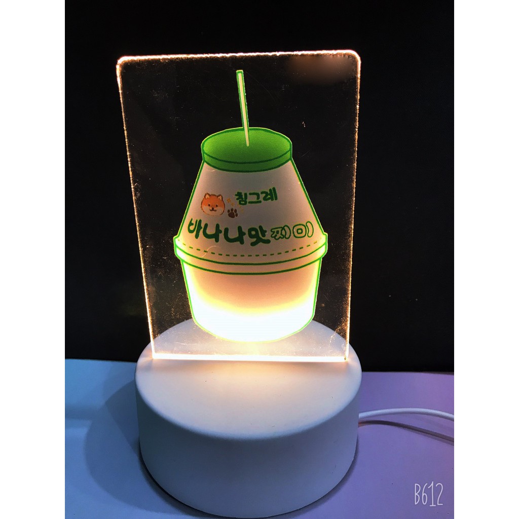 Đèn Led 3D yakult DLI23 Đèn Ngủ 3D Sáng Tạo cute dễ thương