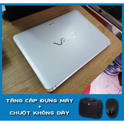 Laptop trắng zin Sony vaio Svf14 chíp i3-3217u ram 4gb cạc hd4000 màn 14inh tặng fui phụ kiện
