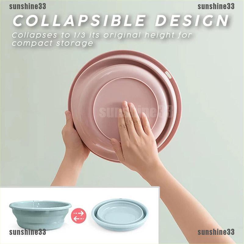 Chậu Rửa Chân Bằng Silicone Có Thể Xếp Gọn Tiện Dụng Khi Đi Cắm Trại