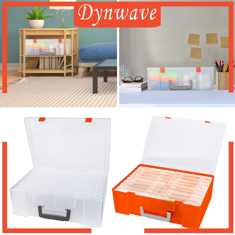 [DYNWAVE]Photo Storage Box 4x6&quot; Crafts Seeds Stickers Cards Case Container