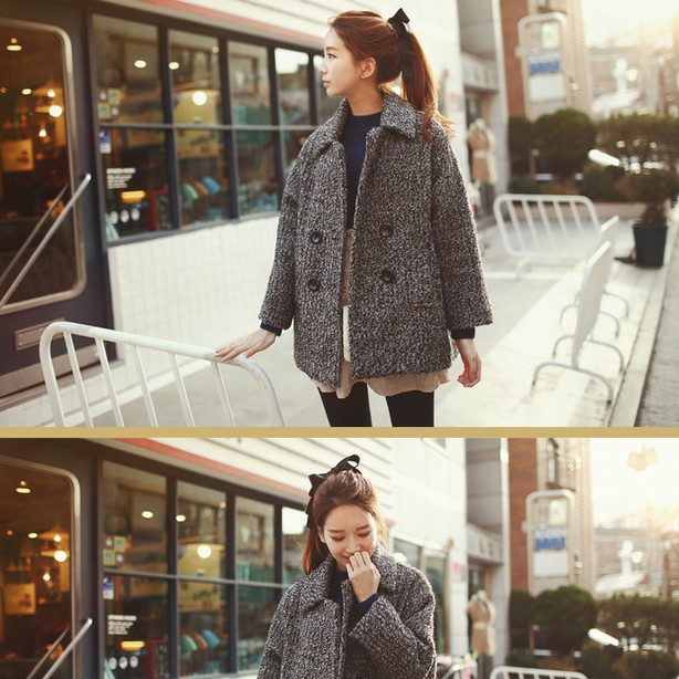 Dây buộc tóc đính nơ phong cách Hàn Quốc thời trang nữ dễ thương