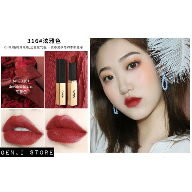 (HÀNG NỘI ĐỊA TRUNG) NOVO - Son thỏi lì Small Gold Bars Velvet Lipstick