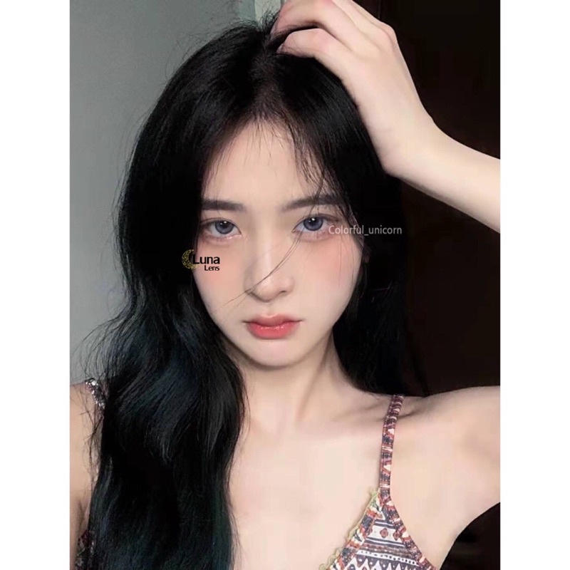 MỘT ĐÔI KÍNH ÁP TRÒNG MÀU XÁM TÍM PIZZA GRAY SIÊU ÊM SIÊU MỀM NỘI ĐỊA TRUNG QUỐC - LENS CÓ ĐỘ CẬN