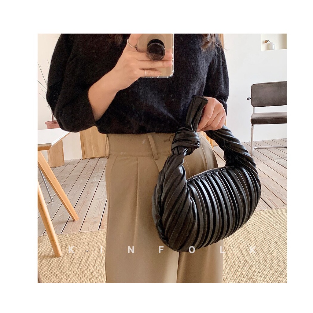 Túi xách JASMIN NOIR chất liệu da pu kiểu dáng độc đáo thời trang cho nữ