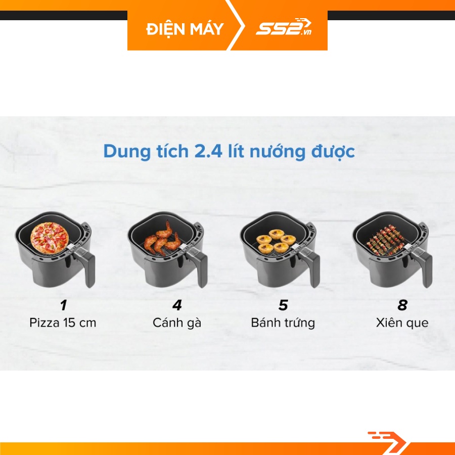Nồi Chiên Không Dầu Philips HD9270/90, HD9200, HD9252, HD9218, HD9860 - Bảo Hành Chính Hãng