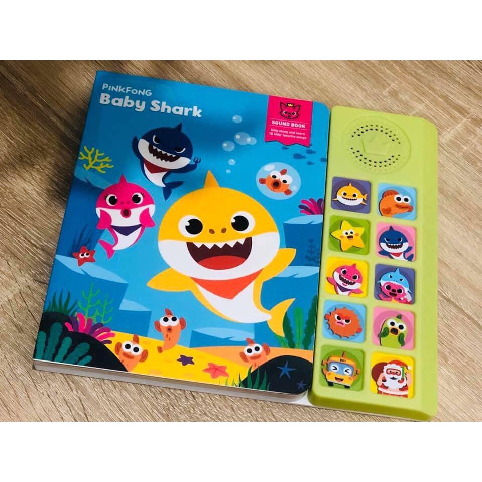 [Hàng chính hãng Hàn Quốc] BABY SHARK SOUND BOOK sách tương tác âm thanh