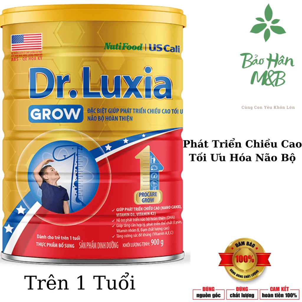 Sữa Bột Dr.Luxia Grow Nutifood Lon 850g [ Date mới nhất ]