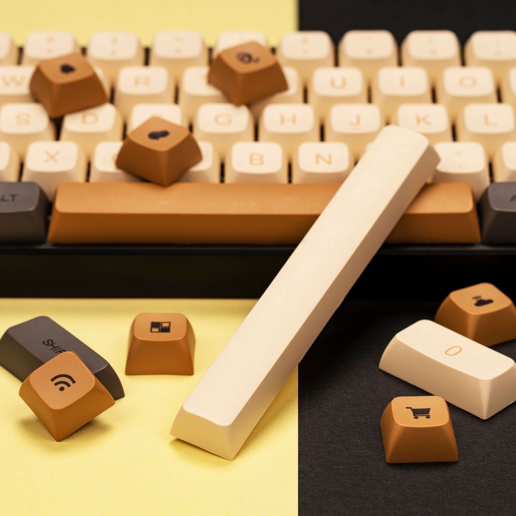 Nắp Gắn Phím Cách Nhiệt PBT 125 Cho Bàn Phím Cơ Chơi Game