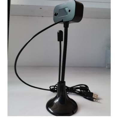 Webcam chân cao có mic 4 đèn -W02 Mic Ngoài độ phân giải 480p