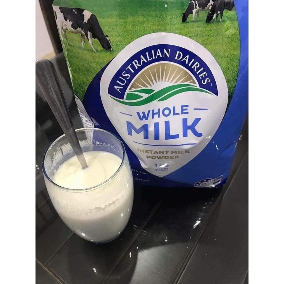 Sữa tươi dạng bôt Australian Dairies Whole Milk gói 1kg