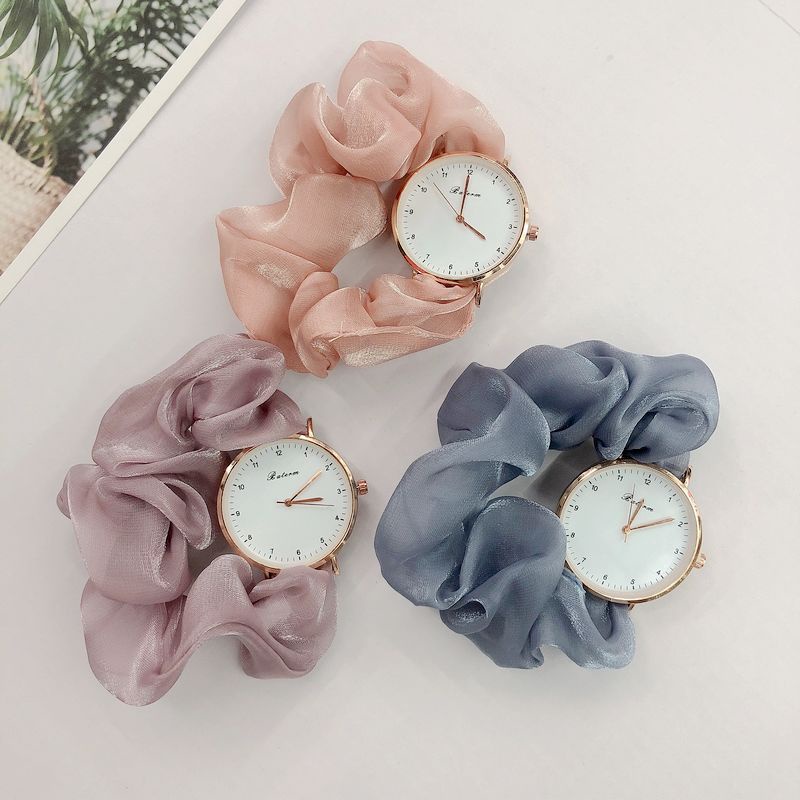 Đồng Hồ Nữ Dây Ruy Băng Bằng Hợp Kim Phong Cách Hàn Quốc