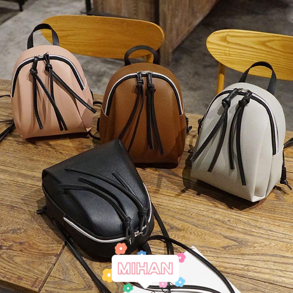 Ba Lô Da PU Màu Trơn Mini MIHAN1