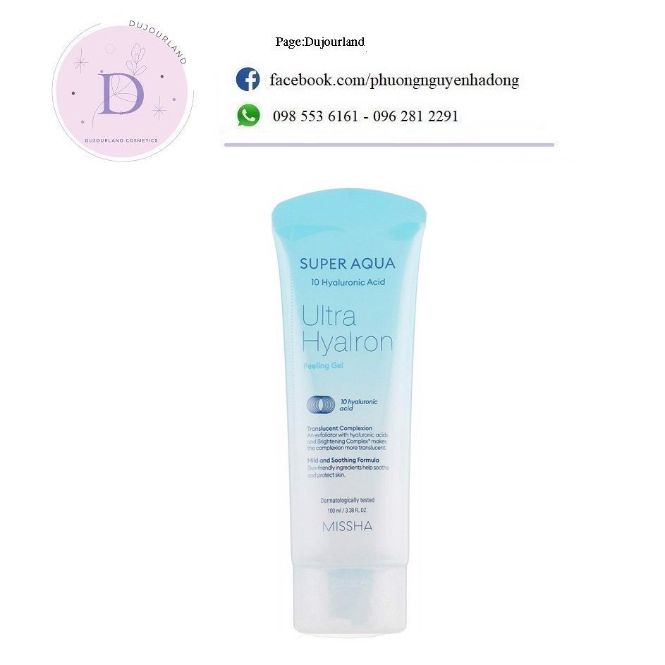 [Mẫu Mới]Tẩy da chết Missha Super Aqua Peeling Gel 100ml