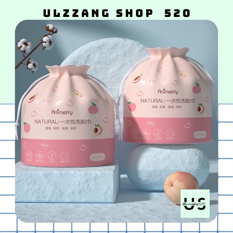 ( Tặng qùa ) Khăn giấy thơm dùng 1 lần khô, ướt, lau đa năng, tẩy trang Animerry Ulzzangshop520