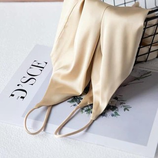 Áo 2 dây cổ tim lụa satin cao cấp