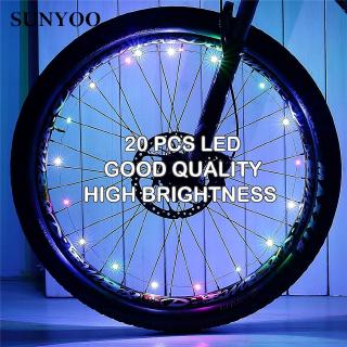Đèn Led Gắn Bánh Xe Đạp 20 Bóng Sạc Usb
