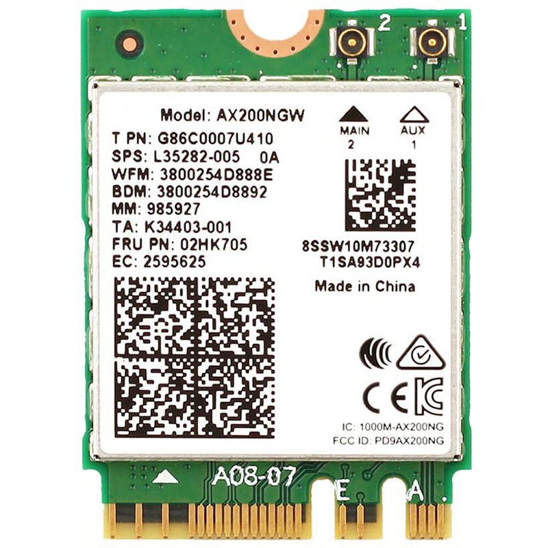 Card Mạng Kết Nối Wifi Ax200 Next-Gen 6 Cổng M.2 Ngff 160mhz 2.4ghz 5ghz | BigBuy360 - bigbuy360.vn