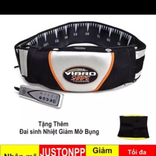 Máy masage bụng đánh tan mỡ bụng giảm mỡ ( nóng và rung) tặng đai sinh nhiệt thon gọn