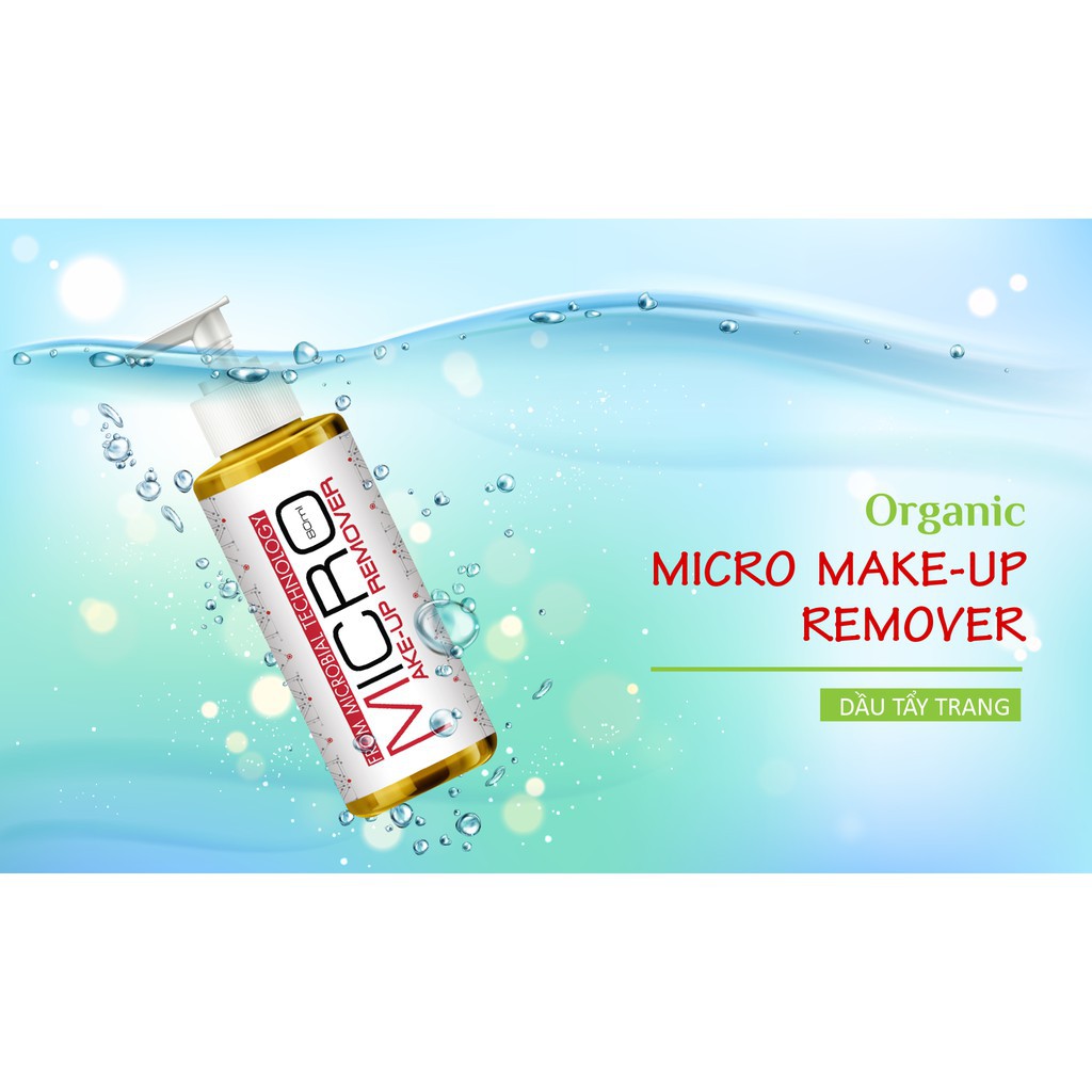 Micro make up remover – Tinh dầu tẩy trang Organic công nghệ vi sinh lên men Mediworld