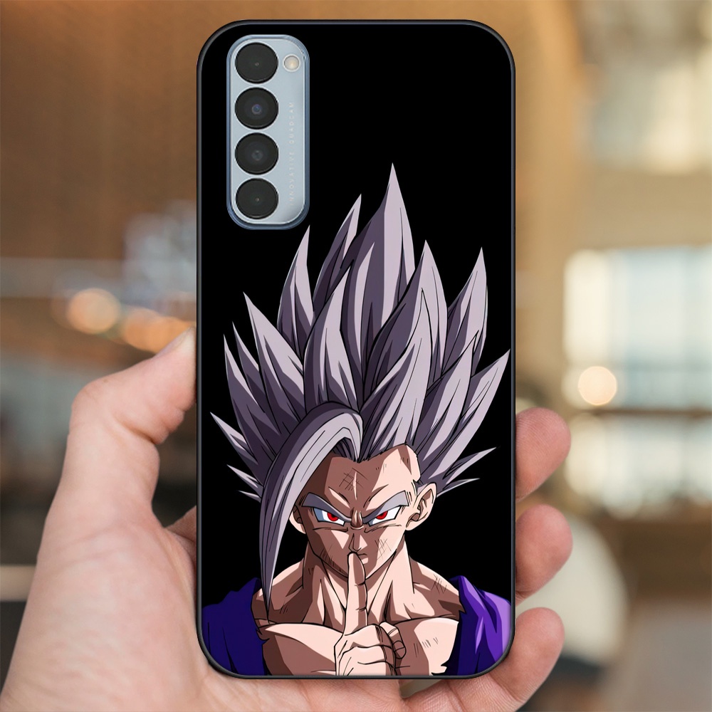 Ốp lưng Oppo Reno 4 Pro viền đen in hình Gohan Dragon Ball