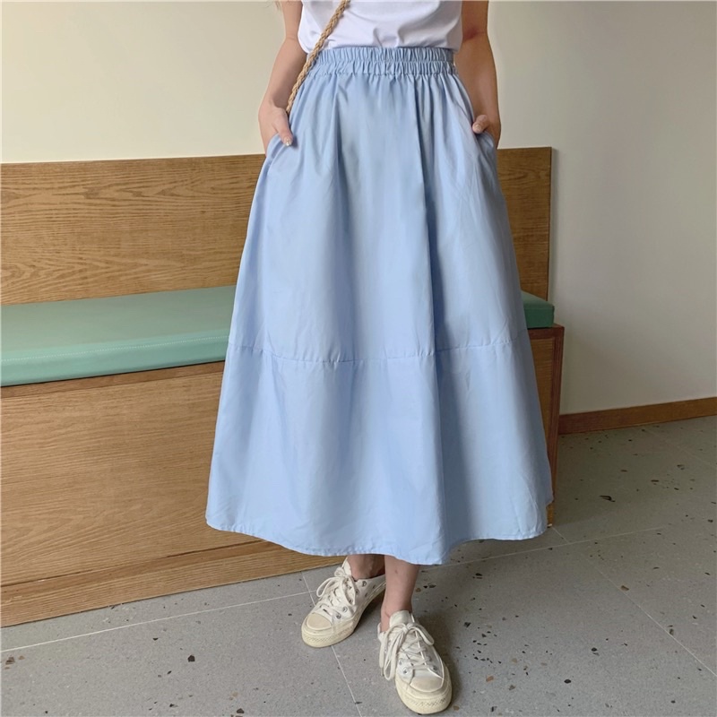 CV10-Chân váy dài cạp chun | BigBuy360 - bigbuy360.vn