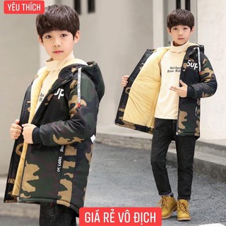 Ấo Khoác parka bé trai đẹp chất kaki phối lông cừu cực ấm 2020