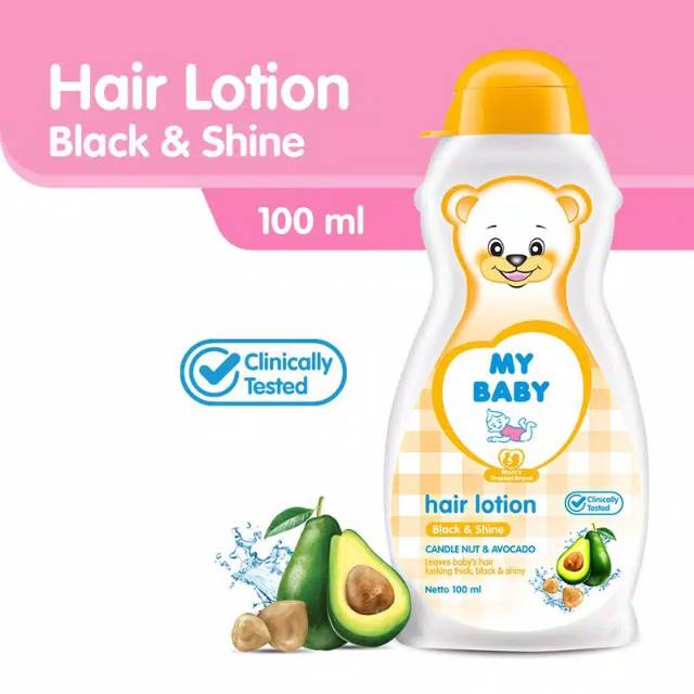 (hàng Mới Về) Lotion Dưỡng Tóc Đen Và Bóng 100ml Thương Hiệu Baby Hair Lotion