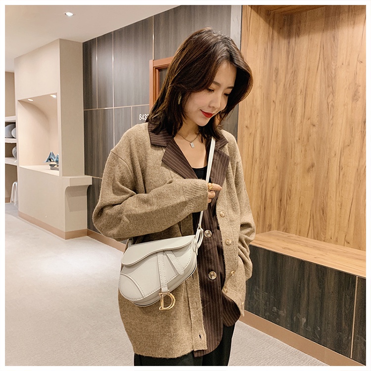 Túi xách nữ đẹp, túi đeo chéo yên ngựa Dior cầm tay dây đeo bản to thời trang Mibon