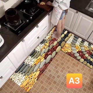 Thảm bếp - Bộ 2 thảm nhà bếp hình 5D