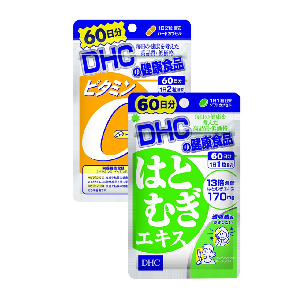 Combo Viên uống DHC Sáng da - Mờ thâm 60 Ngày (Sáng da 60 viên & Vitamin C 120 viên)