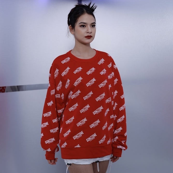 Áo Sweater Form Rộng Mùa Đông Sweater Gozzone  - Màu Đỏ | BigBuy360 - bigbuy360.vn