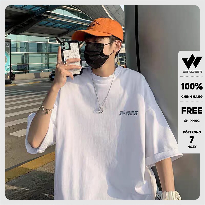 Áo thun tay lỡ WIIS phông form rộng Sunday pull nam nữ oversize cotton ulzzang