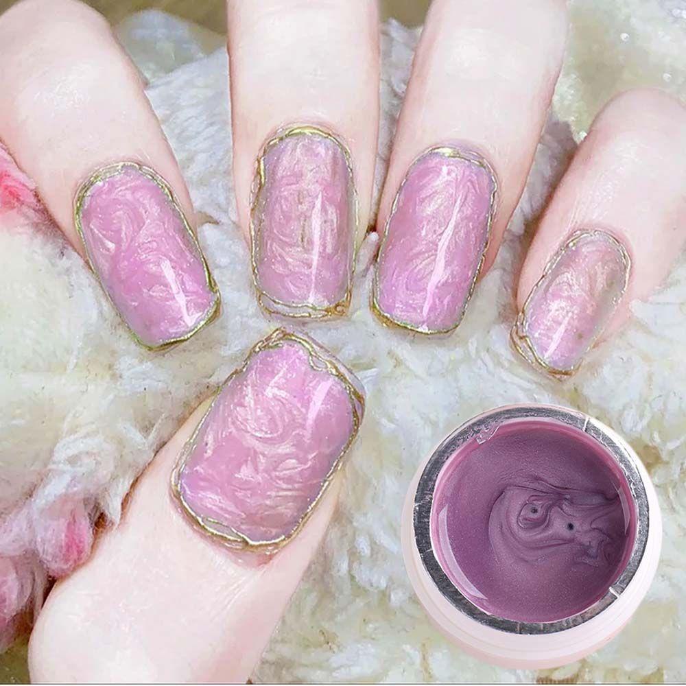 Gel Sơn Móng Tay Màu Trắng Phân Cực Vỏ Sò DIY Gel Sơn Móng Tay Hình Vỏ Sò Lấp Lánh