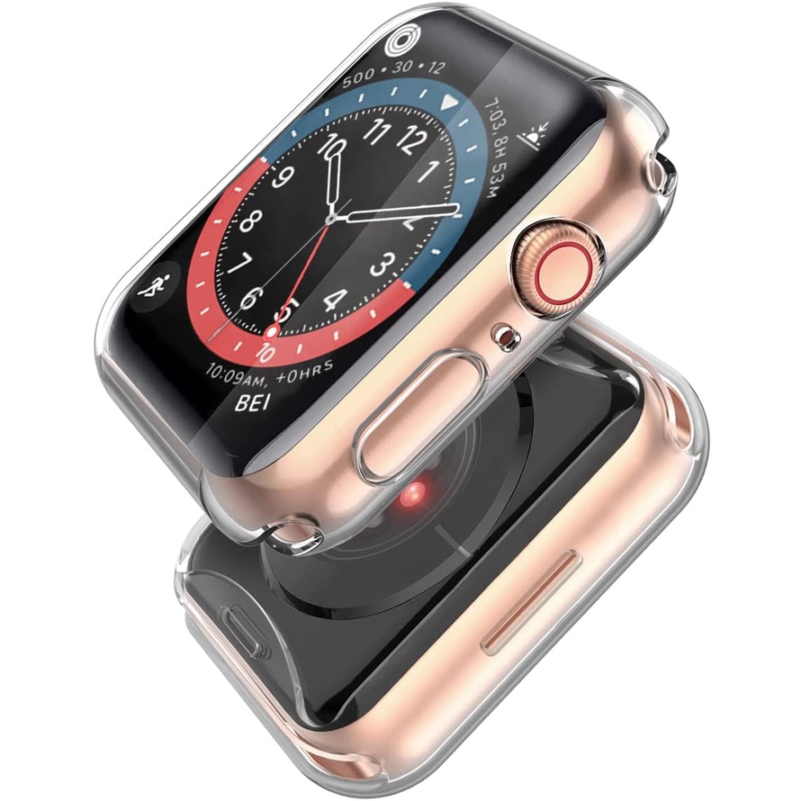 Ốp Trong Suốt Bảo Vệ Màn Hình Đồng Hồ Thông Minh Apple Watch Series 7 6/SE/ 5/4/3 40mm 45 42 41 38