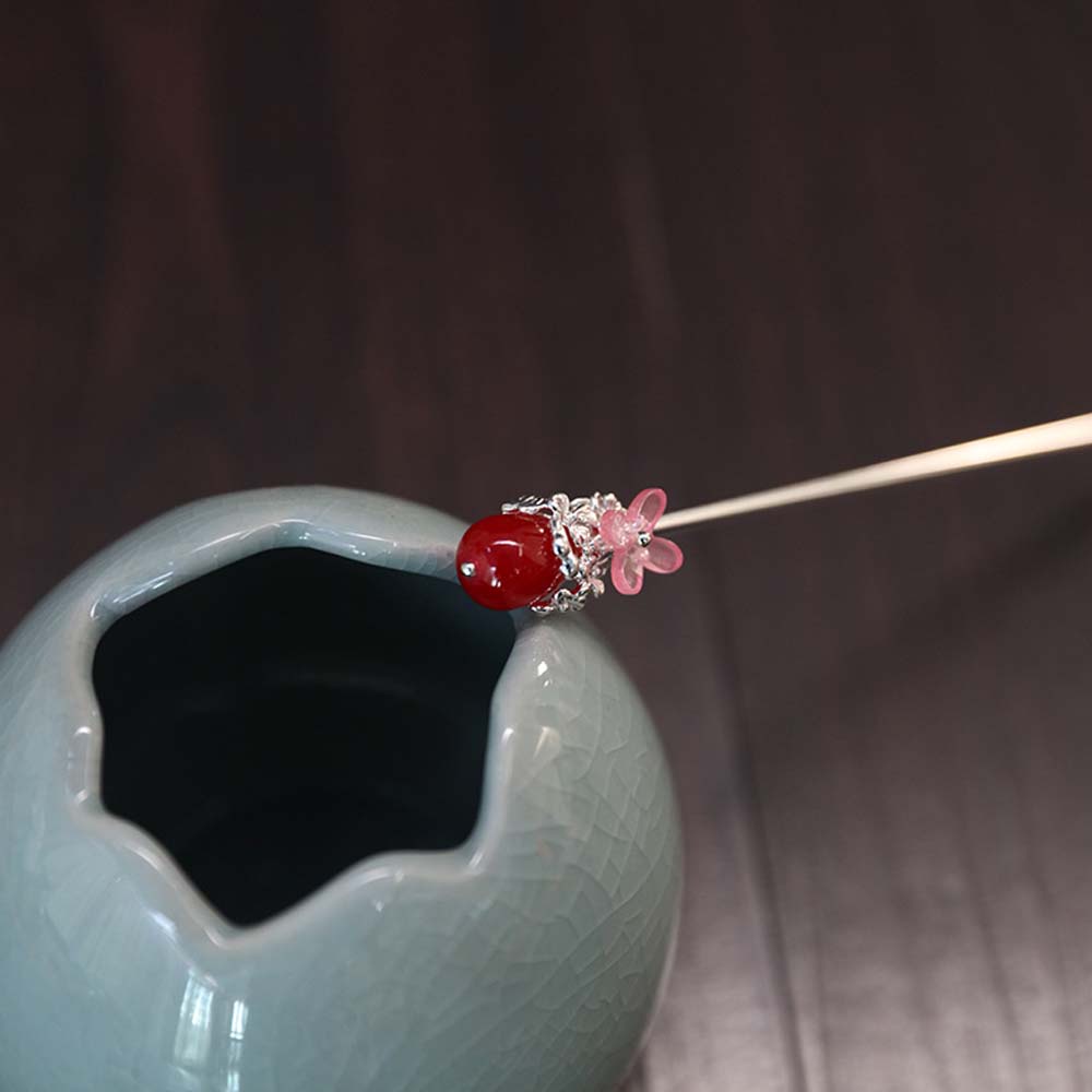 Trâm cài tóc bằng kim loại phối tua rua phong cách trung hoa cổ điển cho nữ