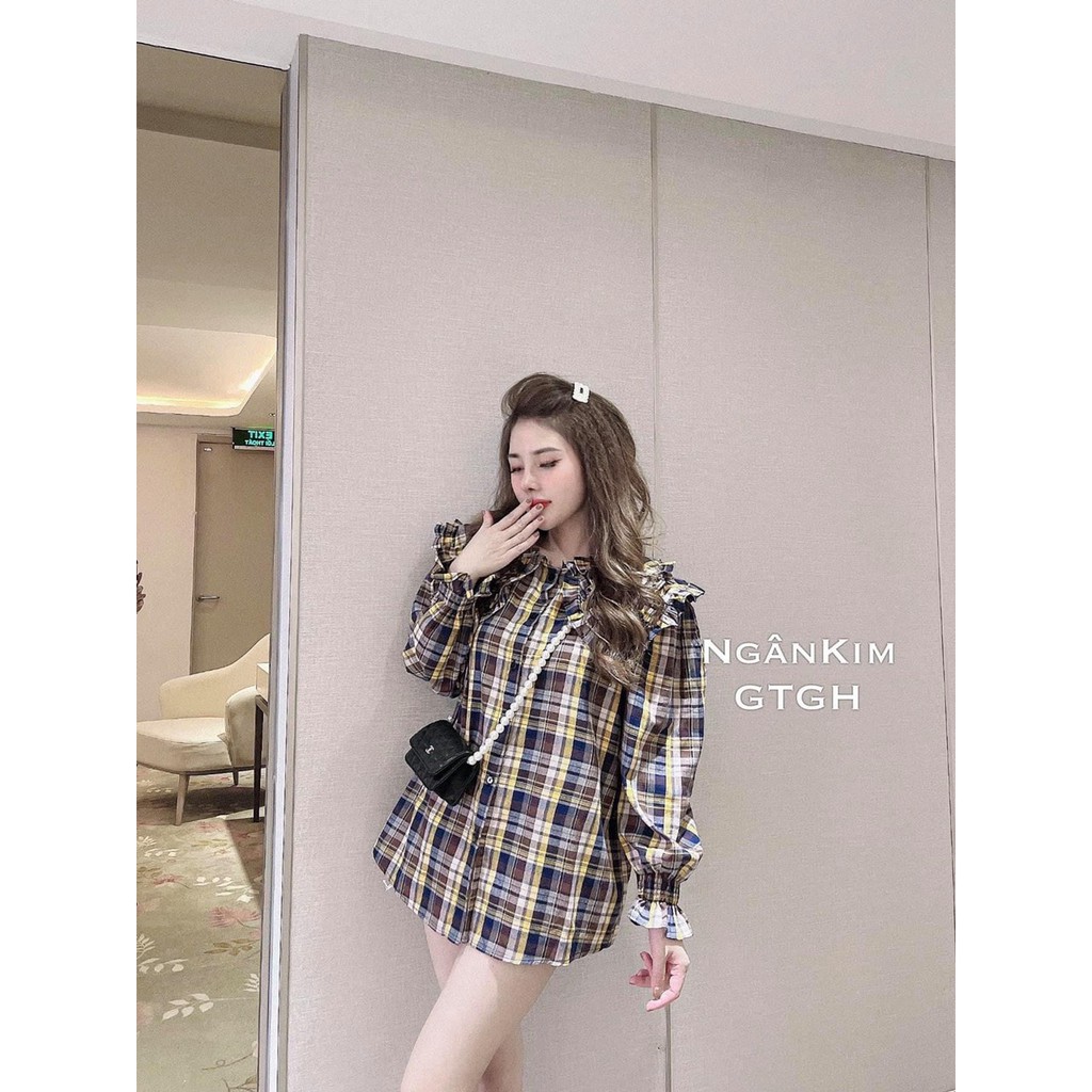 Áo Sơ Mi Kẻ Cổ Bèo | BigBuy360 - bigbuy360.vn