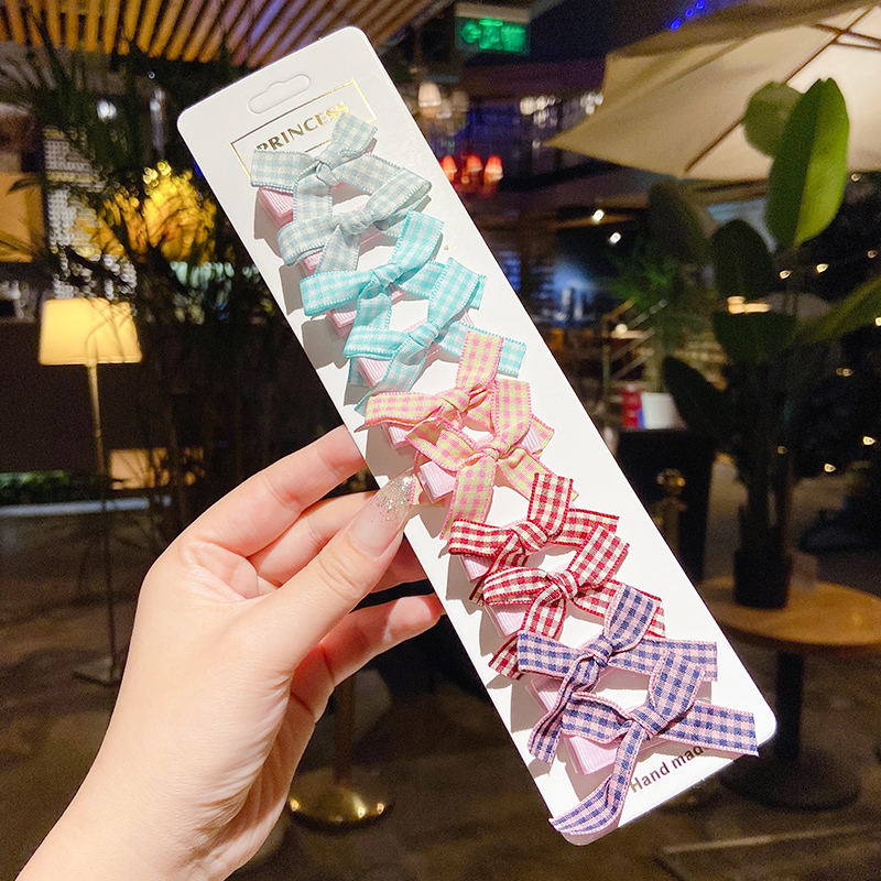 Set 10 Kẹp Tóc Nơ Dễ Thương Cho Bé Gái