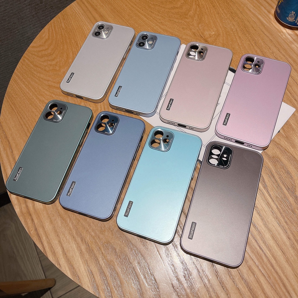 Ốp Điện Thoại Mềm Chống Sốc Phối Màu Kim Loại Cho Apple iPhone13/12PRO/11