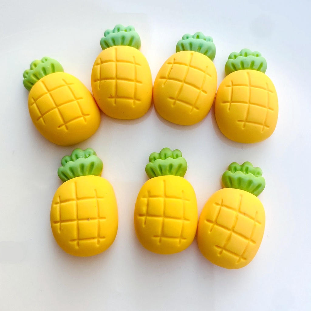 Bộ 10 Miếng Dán Trang Trí Hình Trái Cây Hoạt Hình Dễ Thương