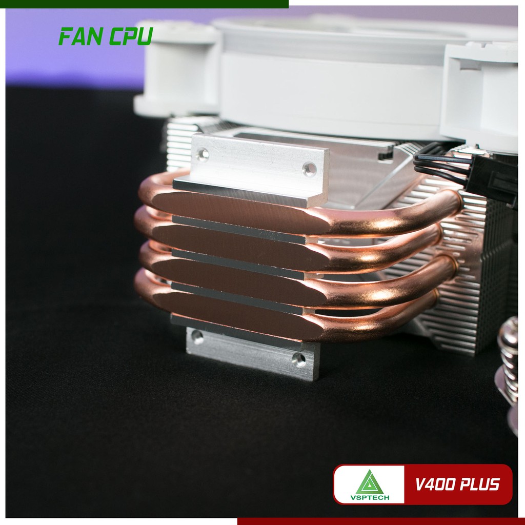 Quạt Tản Nhiệt VSP Cooler V400 PLUS LED ARGB.