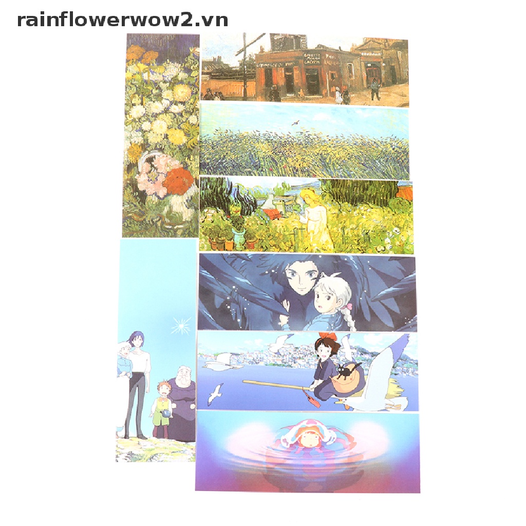 30 Phụ kiện Đánh Dấu Trang Sách Họa Tiết Tranh Sơn Dầu Van Gogh