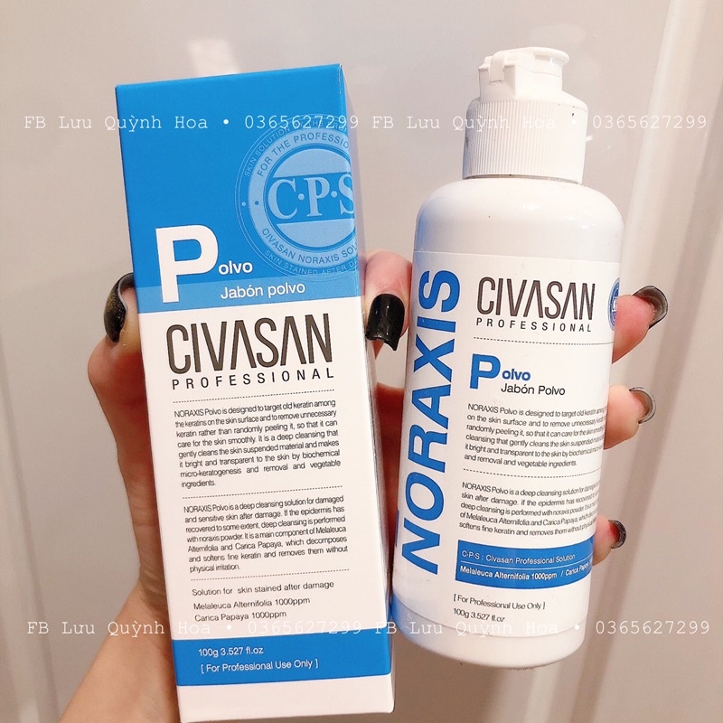 Tẩy da chết Civasan Polvo bột enzym 100gr