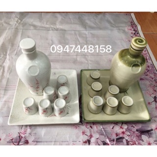 Bộ nậm rượu chuẩn Bát Tràng