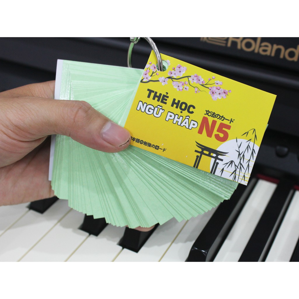 Thẻ Học Ngữ Pháp Tiếng Nhật Sơ Cấp N5 - Flashcards Ngữ Pháp Minna No Nihongo N5 (Tái Bản Mới Nhất)